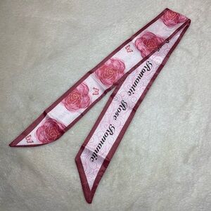 Mauve ‘Romantic Rose’ Bag Twilly Scarf NEW